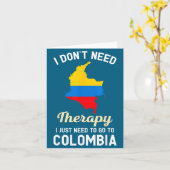 I Don't Need Therapy I Just Need To Go To Colombia カード (黄色い花)