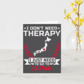 I Don't Need Therapy I Just Need To Go To Japan  カード (黄色い花)