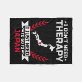 I Don't Need Therapy I Just Need To Go To Japan  フリースブランケット (正面(横))