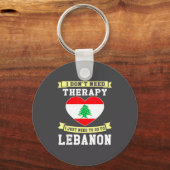 I Don't Need Therapy I Just Need To Go To Lebanon  キーホルダー (正面)