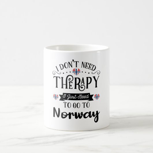 I Dont Need Therapy I Just Need To Go To Norway コーヒーマグカップ (中央)
