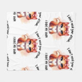 I Don't Need Your Attitude Funny Cat Lover Gift  フリースブランケット (正面(横))