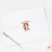 I Don't Need Your Attitude Funny Cat Lover Gift  ラウンドシール (封筒)