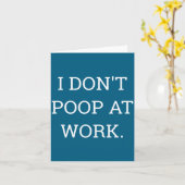 I Don't Op At Work Funny Casual Friday  カード (黄色い花)