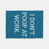 I Don't Op At Work Funny Casual Friday フリースブランケット (正面(横))