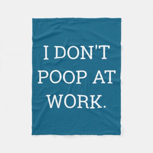 I Don't Op At Work Funny Casual Friday フリースブランケット (正面)