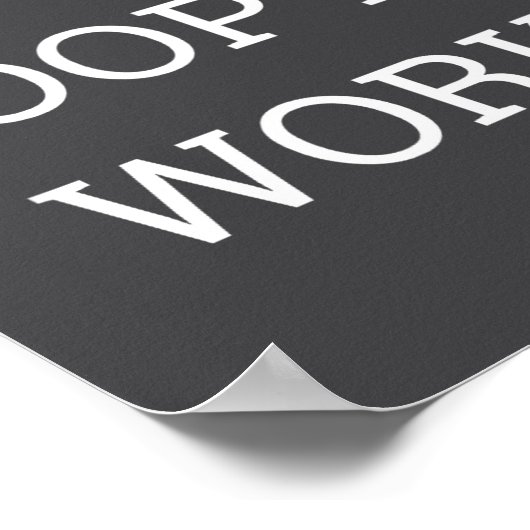 I Don't Op At Work Funny Casual Friday  ポスター (角)