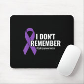 I Don't Remember Purple Ribbon Elepsy Awareness  マウスパッド (マウス)