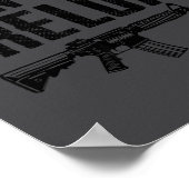 I Don't Run I Reload - Ar15 2nd Amendment Funny Gu ポスター (角)