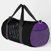 I Don't Trust People Quote ダッフルバッグ (右コーナー)