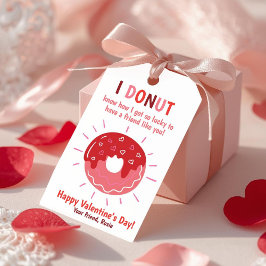 I Donut Know How Lucky Valentine Gift Tag ギフトタグ