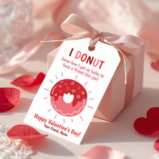 I Donut Know How Lucky Valentine Gift Tag ギフトタグ
