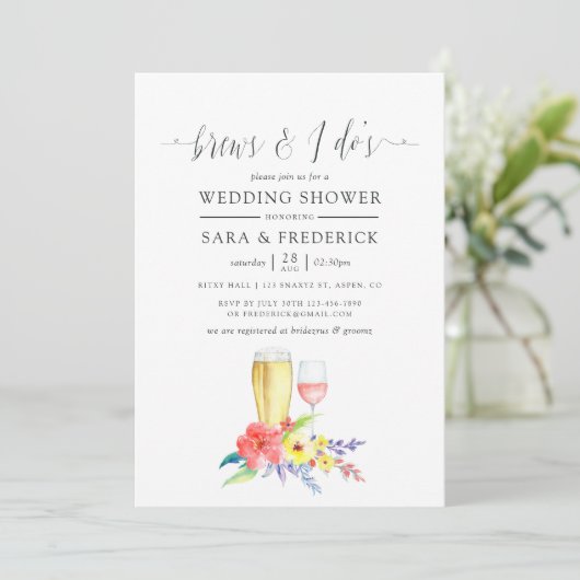 I Dosの前結婚に水色のフローラが生える 招待状 (スタンド正面)