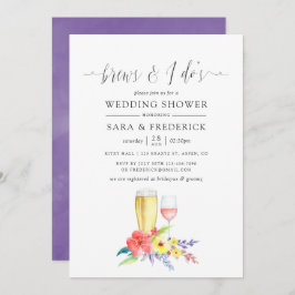 I Dosの前結婚に水色のフローラが生える 招待状