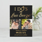 I Do's & Free Booze モダンウェディング セーブザデート (スタンド正面)