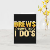 I Dos Groomの前にブリュース1 カード (黄色い花)
