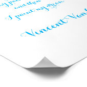 I Dream引用文by Vincent Vanゴッホポスター ポスター (角)