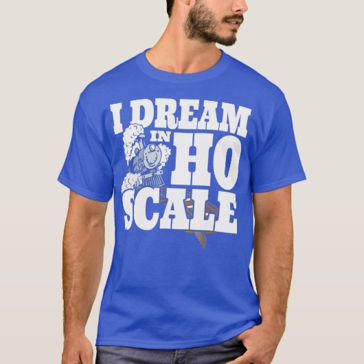 I Dream In HO Scale Model rain Railroad rack Tシャツ (正面)