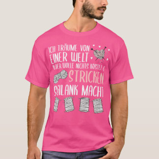 I Dream Of A World In Knitting Slim Tシャツ
