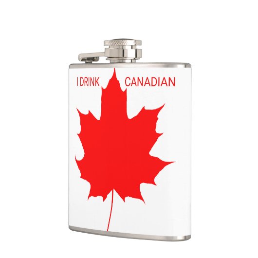 I Drink Canadian Customizable おもしろい フラスク (左)