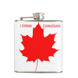I Drink Canadian Customizable おもしろい フラスク