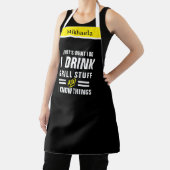 I Drink & Grill Stuff Apron - Funny Chef "I Do" エプロン (インサイチュ)