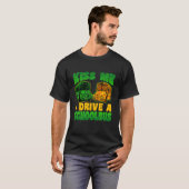 I Drive School Bus Driver St Patrick's Day Shamroc Tシャツ (正面フル)