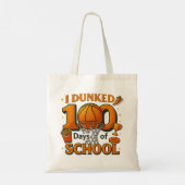 I Dunked 100 Days Of School Basketball Student トートバッグ (裏面)