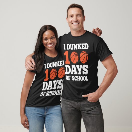 I Dunked 100 Days of School  Kids 100th Day Basket Tシャツ (ユニセックス)