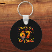 I Dunked 67 Days Of School Basketball Boys Kids  キーホルダー (正面)