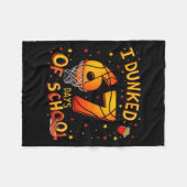 I Dunked 67 Days Of School Basketball Boys Kids  フリースブランケット (正面(横))