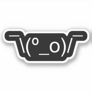 I Dunno LOL -(º_o)/¯ Emoticon Kaomoji シール