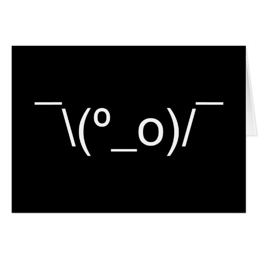 I Dunno LOL o\(°_o)/ Emoticon 日本の Kaomoji (正面横)