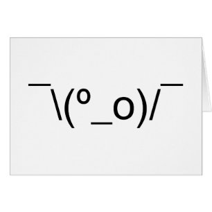 I Dunno LOL o\(°_o)/ Emoticon 日本の Kaomoji