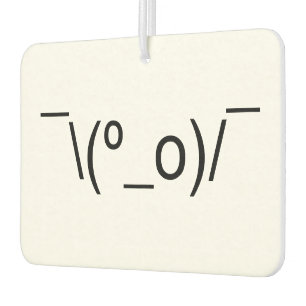 I Dunno LOL o\(°_o)/ Emoticon 日本の Kaomoji カーエアーフレッシュナー