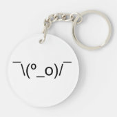 I Dunno LOL o\(°_o)/ Emoticon 日本の Kaomoji キーホルダー (裏面)