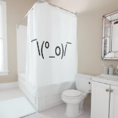 I Dunno LOL o\(°_o)/ Emoticon 日本の Kaomoji シャワーカーテン (インサイチュ)