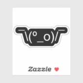 I Dunno LOL o\(°_o)/ Emoticon 日本の Kaomoji シール (シート)