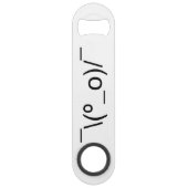 I Dunno LOL o\(°_o)/ Emoticon 日本の Kaomoji スピード栓抜き (裏面)