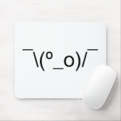 I Dunno LOL o\(°_o)/ Emoticon 日本の Kaomoji マウスパッド (マウス)