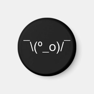 I Dunno LOL o\(°_o)/ Emoticon 日本の Kaomoji マグネット