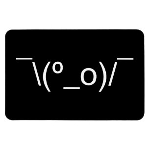 I Dunno LOL o\(°_o)/ Emoticon 日本の Kaomoji マグネット