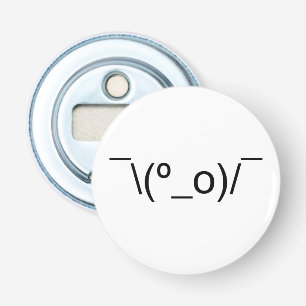 I Dunno LOL o\(°_o)/ Emoticon 日本の Kaomoji 栓抜き