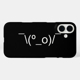 I Dunno LOL o\(°_o)/ Emoticon 日本の Kaomoji iPhone 16 Plusケース