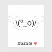 I Dunno LOL o\(°_o)/ Emoticon 日本の Kaomoji St シール (シート)