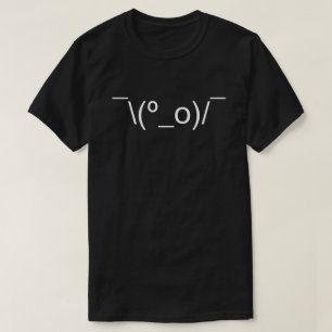 I Dunno LOL o\(°_o)/ Emoticon 日本の Kaomoji Tシャツ