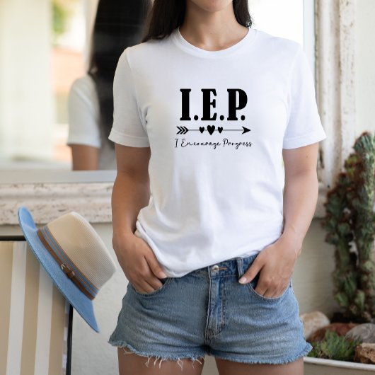 I.E.P. - 前向きな成長を促します 特別支援学級担任 Tシャツ