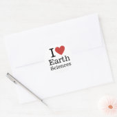 I❤️ Earth Sciences for Students/Facultyカスタム ラウンドシール (封筒)