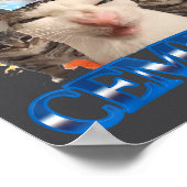 I Eat Cement Funny Cat Meme Men Women Kids Humor ポスター (角)