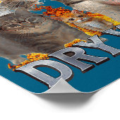 I Eat Drywall Funny Cat Meme Bootleg Graphic  ポスター (角)